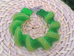 Náušnice fialové s černou (96/18)