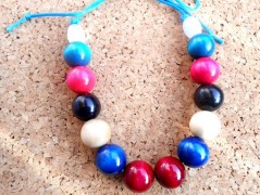 Náušnice fialové s černou (96/18)