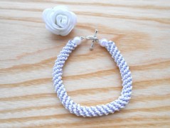 Náušnice fialové s černou (96/18)