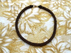 Náušnice fialové s černou (96/18)