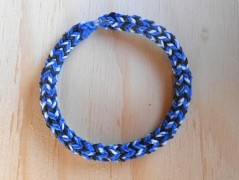 Náušnice fialové s černou (96/18)