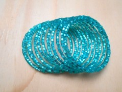 Náušnice fialové s černou (96/18)