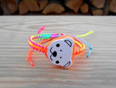 Náušnice fialové s černou (96/18)