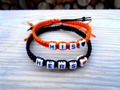 Náušnice fialové s černou (96/18)