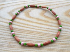 Náušnice fialové s černou (96/18)