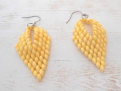 Náušnice fialové s černou (96/18)