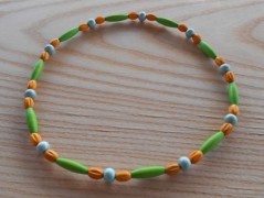 Náušnice fialové s černou (96/18)