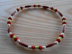 Náušnice fialové s černou (96/18)