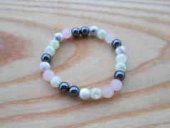 Náušnice fialové s černou (96/18)