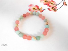 Náušnice fialové s černou (96/18)