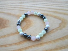 Náušnice fialové s černou (96/18)