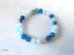 Náušnice fialové s černou (96/18)