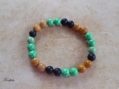 Náušnice fialové s černou (96/18)