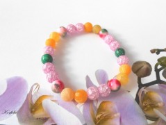 Náušnice fialové s černou (96/18)