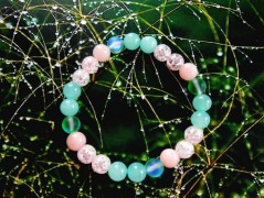 Náušnice fialové s černou (96/18)