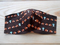 Náušnice fialové s černou (96/18)