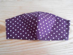 Náušnice fialové s černou (96/18)