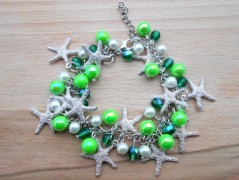 Náušnice fialové s černou (96/18)