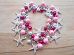 Náušnice fialové s černou (96/18)