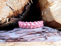 Náušnice fialové s černou (96/18)