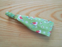 Náušnice fialové s černou (96/18)