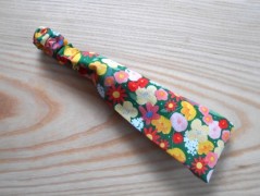 Náušnice fialové s černou (96/18)