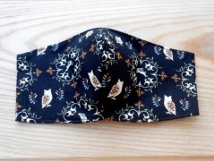 Náušnice fialové s černou (96/18)