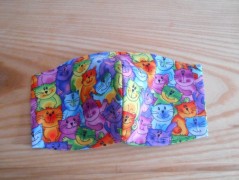 Náušnice fialové s černou (96/18)