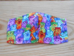 Náušnice fialové s černou (96/18)