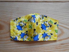 Náušnice fialové s černou (96/18)