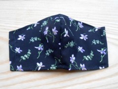 Náušnice fialové s černou (96/18)