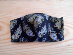 Náušnice fialové s černou (96/18)