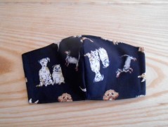 Náušnice fialové s černou (96/18)