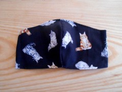 Náušnice fialové s černou (96/18)