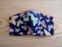 Náušnice fialové s černou (96/18)