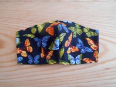 Náušnice fialové s černou (96/18)