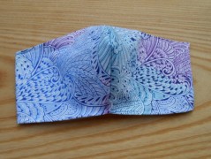 Náušnice fialové s černou (96/18)