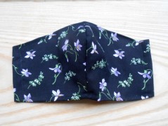 Náušnice fialové s černou (96/18)