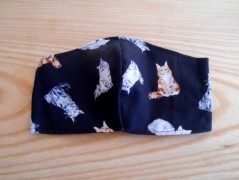 Náušnice fialové s černou (96/18)