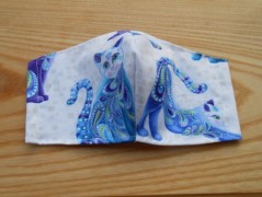 Náušnice fialové s černou (96/18)