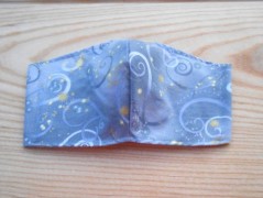 Náušnice fialové s černou (96/18)