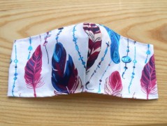 Náušnice fialové s černou (96/18)