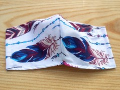 Náušnice fialové s černou (96/18)