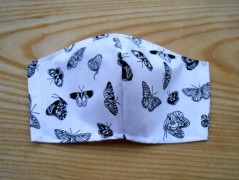 Náušnice fialové s černou (96/18)