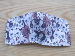 Náušnice fialové s černou (96/18)