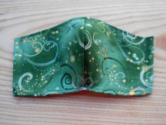 Náušnice fialové s černou (96/18)