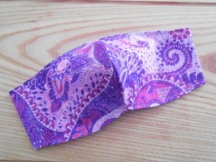 Náušnice fialové s černou (96/18)