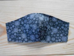 Náušnice fialové s černou (96/18)