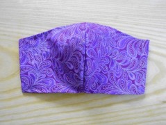 Náušnice fialové s černou (96/18)