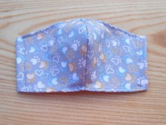 Náušnice fialové s černou (96/18)